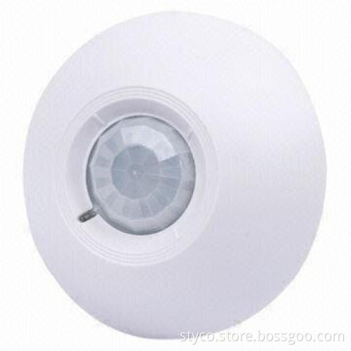 Wired Ceiling-mounted Passive PIR Detector with 360° Detecting Angle and 12m Distance